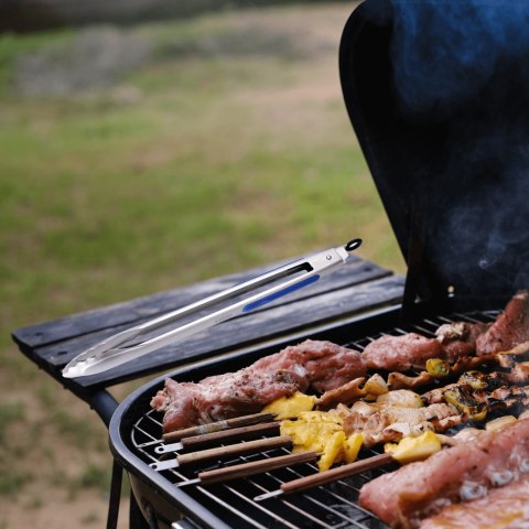 Szczypce BBQ ze stali nierdzewnej z antypoślizgowym uchwytem CADAC
