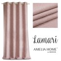 Zasłona LAMARI kolor różowy   przelotki srebrne   140x250 AmeliaHome - CURT/AH/BLACKOUT
