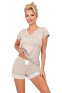 Piżama Damska Model Simply 1/2 Light Beige - Donna Donna