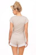 Piżama Damska Model Simply 1/2 Light Beige - Donna Donna