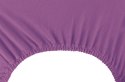 Prześcieradło AMBER kolor fioletowy styl klasyczny jersey 200-220x200x30