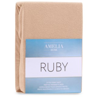 Prześcieradło RUBY frotte kolor cappuccino180-200x200x30