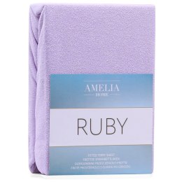 Prześcieradło RUBY frotte kolor liliowy 200-220x200x30