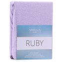 Prześcieradło RUBY frotte kolor liliowy 200-220x200x30