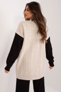 Sweter Damski Model BA-SW-0549.32 Black/Beige - Badu Badu