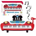 ELEKTRONICZNE PIANINO DLA DZIECI MIKROFON ŚWIATŁO INSTRUMENT MUZYCZNY