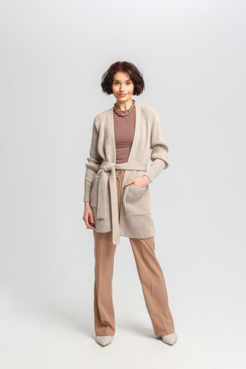 Sweter Kardigan Model SWE334 Beige - MKM MKM