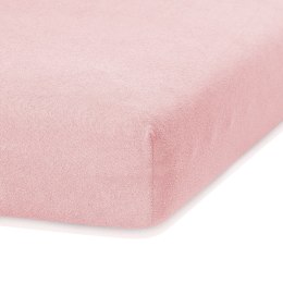 Prześcieradło RUBY kolor pudrowy róż styl klasyczny  frotte 100-120x200 AmeliaHome - FITTEDFRO/AH/RUBY/PEACH06/N/100-120