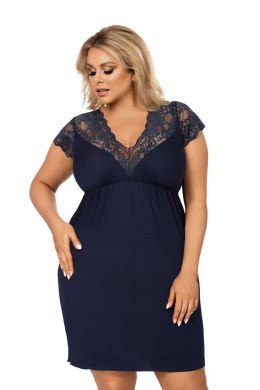 Koszulka nocna Koszula Nocna Model Tess plus Navy - Donna Donna