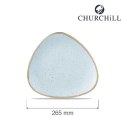 Talerz trójkątny Stonecast Duck Egg Blue 285 mm