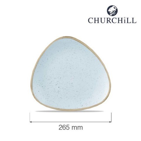 Talerz trójkątny Stonecast Duck Egg Blue 285 mm