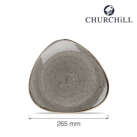 Talerz trójkątny Stonecast Peppercorn Grey 285 mm