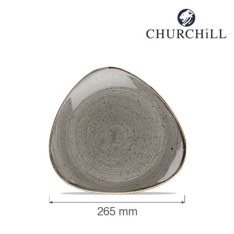 Talerz trójkątny Stonecast Peppercorn Grey 285 mm