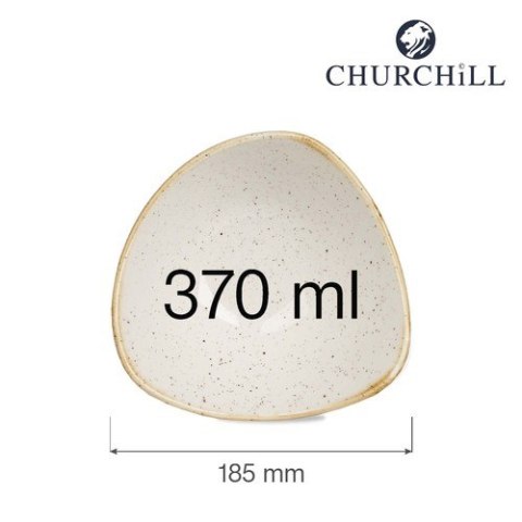 Miska trójkątna Stonecast Barley White 185 mm, 370 ml