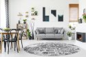 Dywan okrągły TREX BRICK kolor grafitowy r160 Hakano - RUG/LU/TREX/BRICK/DARKGREY/R160