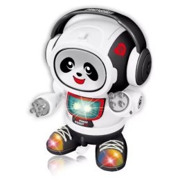 ROBOT PANDA W SŁUCHAWKACH INTERAKTYWNA ZABAWKA DLA DZIECI MUZYKA I ŚWIATŁA