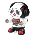 ROBOT PANDA W SŁUCHAWKACH INTERAKTYWNA ZABAWKA DLA DZIECI MUZYKA I ŚWIATŁA