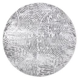 Dywan okrągły TREX FINGER kolor szary r160 Hakano - RUG/LU/TREX/FINGER/GREY/R160