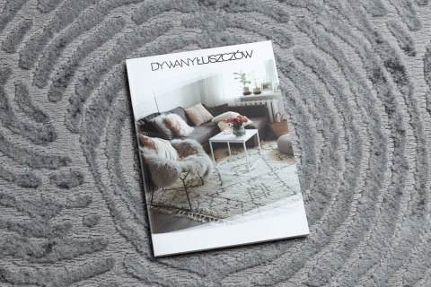 Dywan okrągły TREX FINGER kolor szary r160 Hakano - RUG/LU/TREX/FINGER/GREY/R160