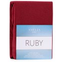 Prześcieradło RUBY kolor bordowy styl klasyczny frotte 120-140x200x30