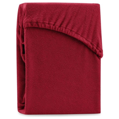 Prześcieradło RUBY kolor bordowy styl klasyczny frotte 120-140x200x30