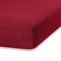 Prześcieradło RUBY kolor bordowy styl klasyczny frotte 120-140x200x30