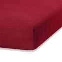 Prześcieradło RUBY kolor bordowy styl klasyczny frotte 120-140x200x30