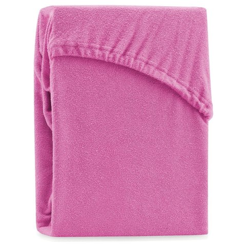 Prześcieradło RUBY styl klasyczny frotte kolor różowy 200-220x200x30