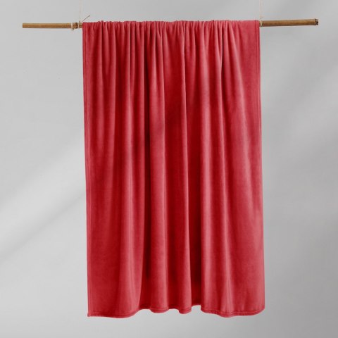 Koc MIC kolor czerwony gładki styl klasyczny 160x210 - BLA/MIC/RED/160X210