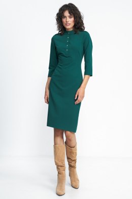 Sukienka Zielona sukienka z rękawem 3/4 S234 Green - Nife Nife