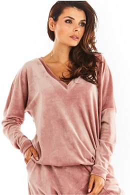 Bluza Damska Model A376 Pink Welur - awama Awama