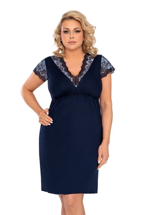 Koszulka nocna Koszulka Model Deborah Plus Dark Blue - Donna Donna