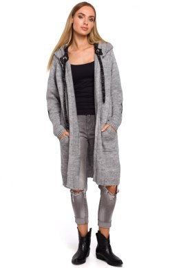 Sweter Kardigan Model MOE474 Grey - Moe Moe