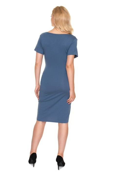 Sukienka Ciążowa Model 0199 Blue - PeeKaBoo PeeKaBoo