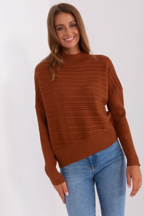 Sweter Damski Model AT-SW-2368.36X Brown - AT AT