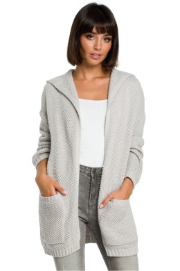 Sweter Damski Model BK002 Grey - BE Knit BE Knit