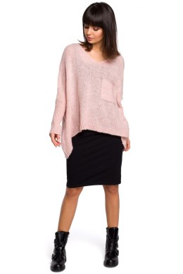 Sweter Damski Model BK018 Pink - BE Knit BE Knit