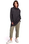 Sweter Damski Model BK047 Antracyt - BE Knit BE Knit