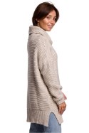 Sweter Damski Model BK047 Beige - BE Knit BE Knit