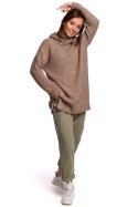 Sweter Damski Model BK047 Cappuccino - BE Knit BE Knit