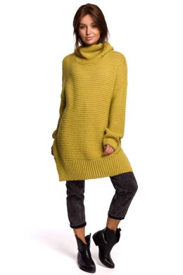 Sweter Damski Model BK047 Limonka - BE Knit BE Knit