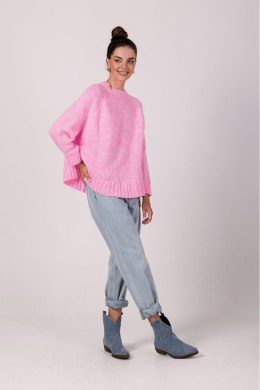 Sweter Damski Model BK105 Pink - BE Knit BE Knit