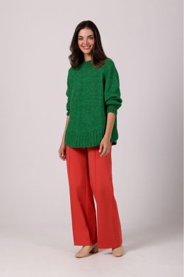 Sweter Damski Model BK105 Szmaragd - BE Knit BE Knit