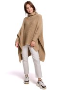 Sweter Ponczo Model BK049 Camel - BE Knit BE Knit