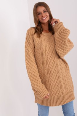 Sweter Damski Model AT-SW-2367-2.64P Camel - AT AT