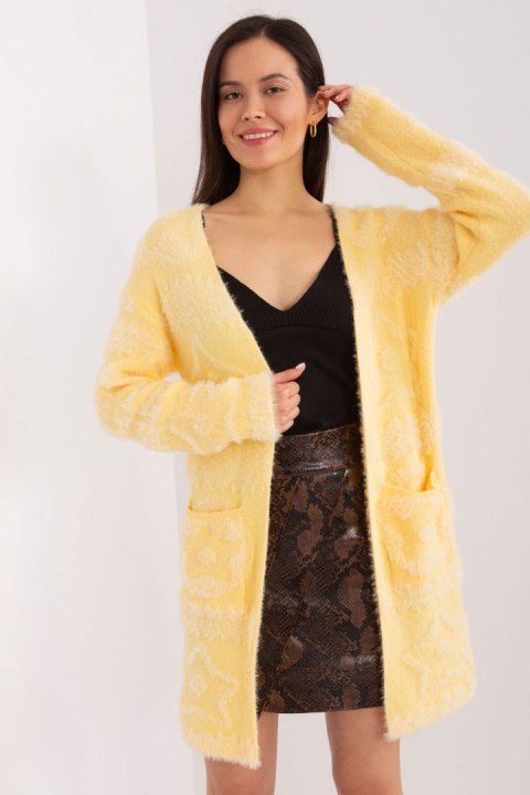 Sweter Kardigan Model AT-SW-234503.00P Light Yellow - AT AT