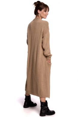 Sweter Kardigan Model BK053 Camel - BE Knit BE Knit