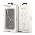 Guess 4G Big Metal Logo - Etui iPhone X (szary)