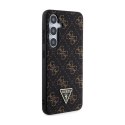 Guess 4G Triangle Metal Logo - Etui Samsung Galaxy S24+ (czarny)