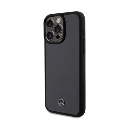 Mercedes Carbon Fiber Dynamic - Etui iPhone 15 Pro Max (czarny)